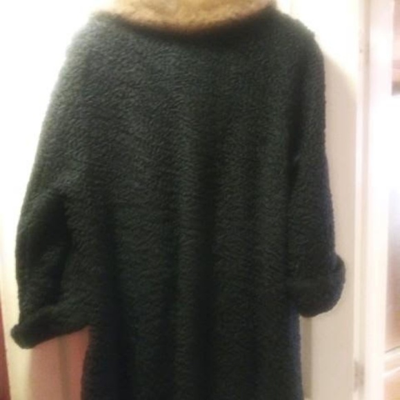 Vintage Persian Lamb  3/ 4 Coat with Mink Collar - Picture 5 of 7